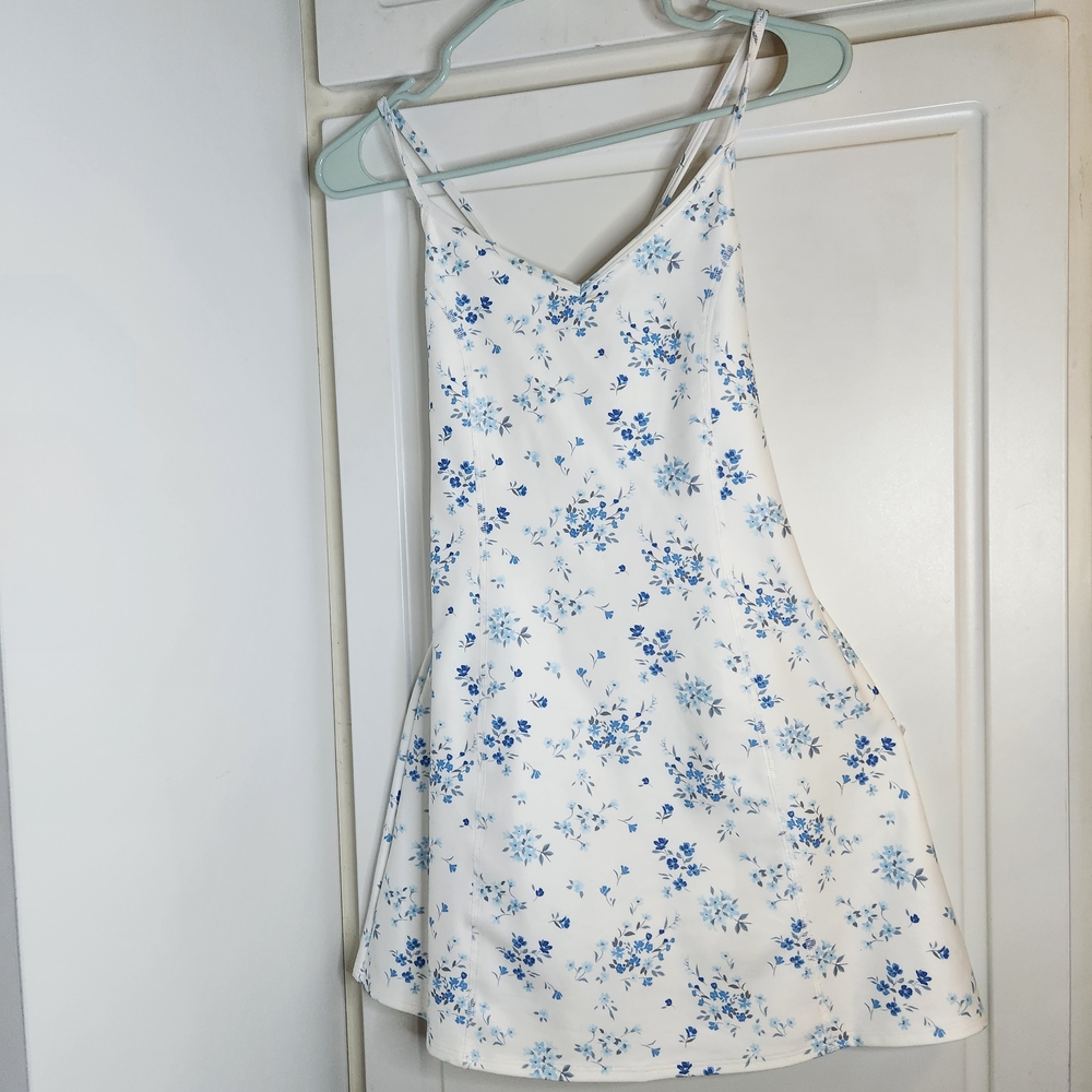 Gilly Hicks White and Blue Floral Mini Dress